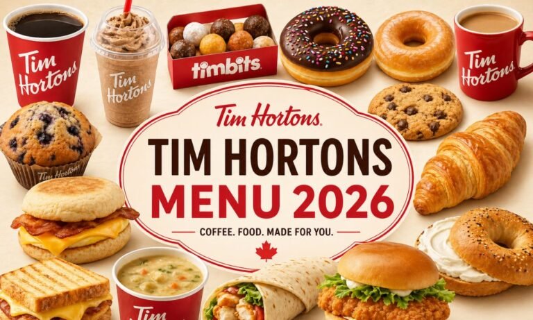 Tim Hortons Menu 2026 with Prices & Meals