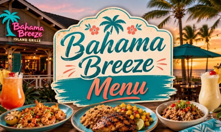 Bahama Breeze Menu Complete 2026 Guide