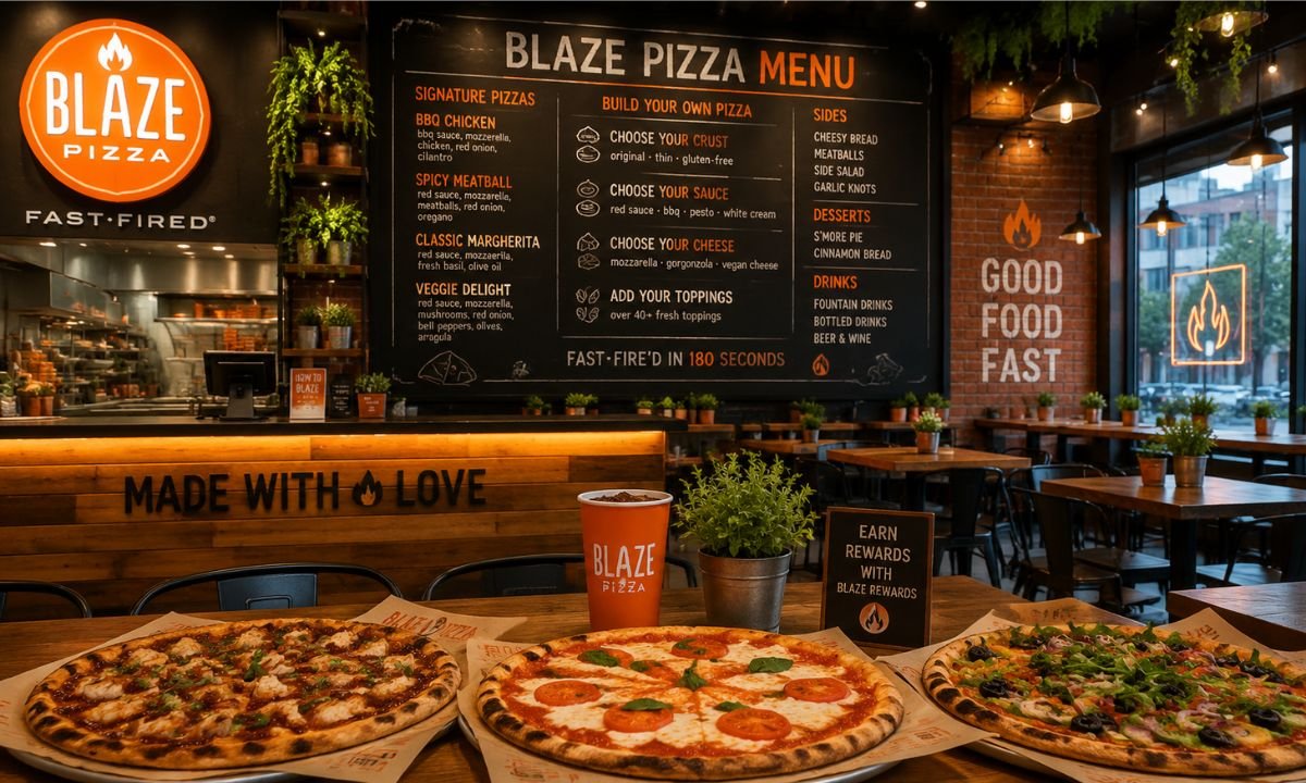 Blaze Pizza Menu Complete 2026 Guide, Prices & Full Details
